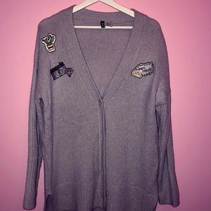 Longline Open Front Cardigan